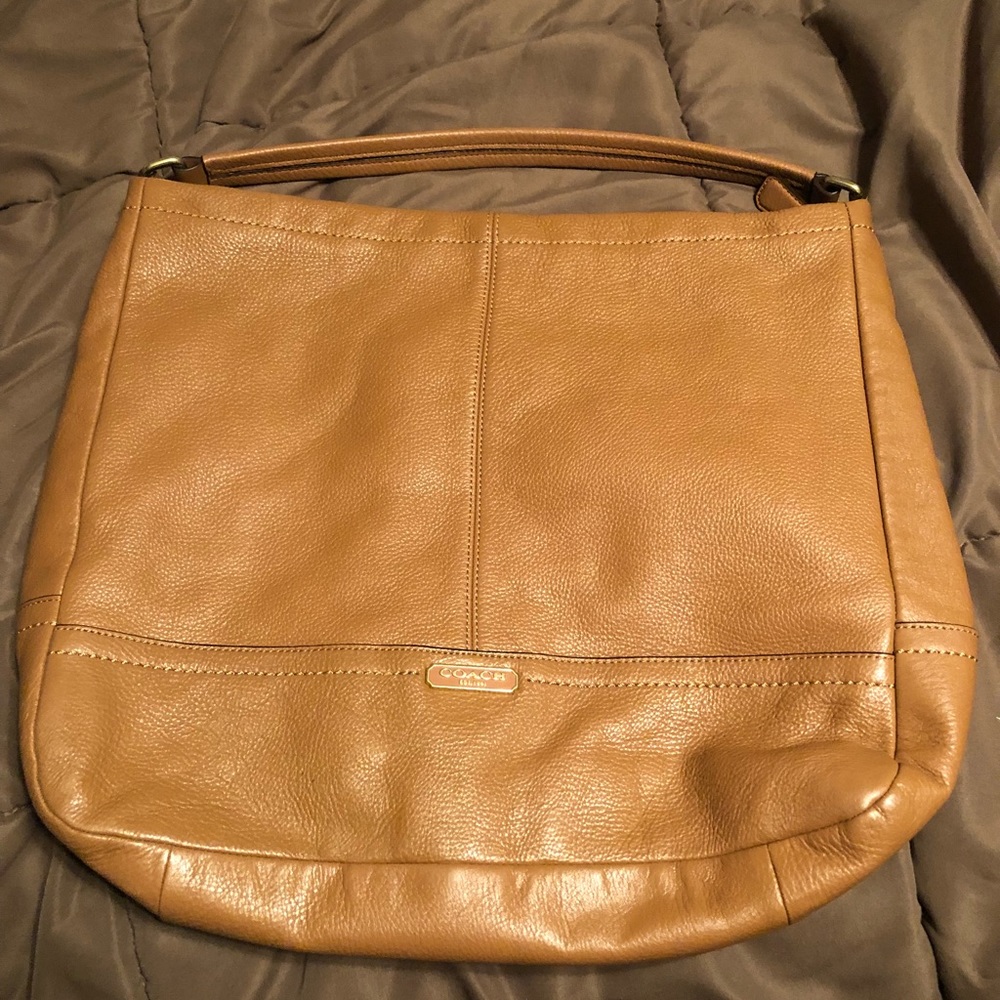 Coach pebble leather hobo